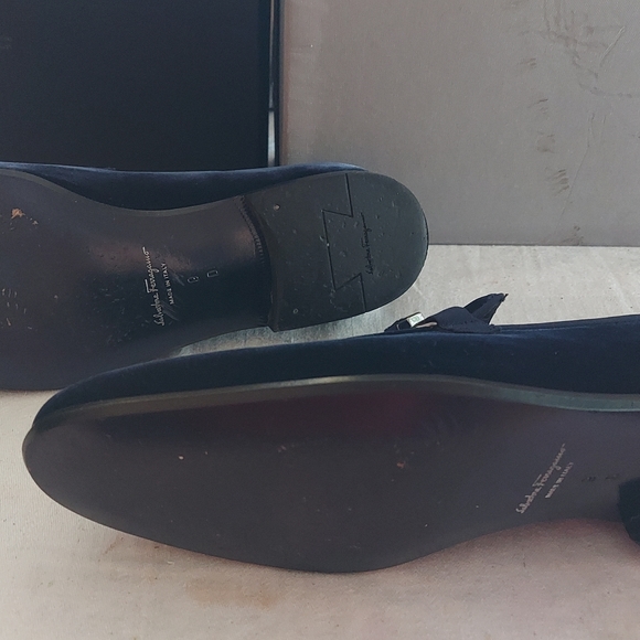 Salvatore Ferragamo Dark Blue Velvet